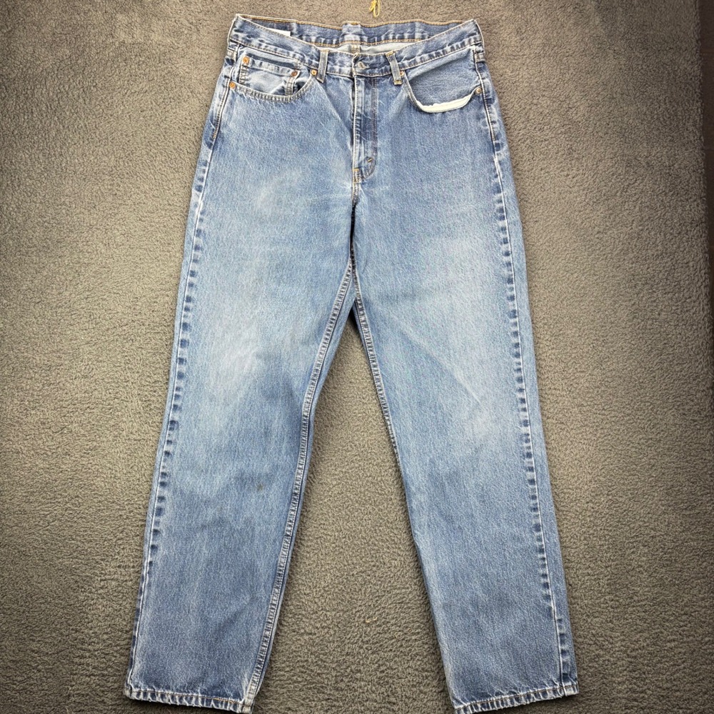 Levis 550 Relaxed Fit Tapered Leg Blue Denim‎ Jeans Mens 35x34 Medium Wash